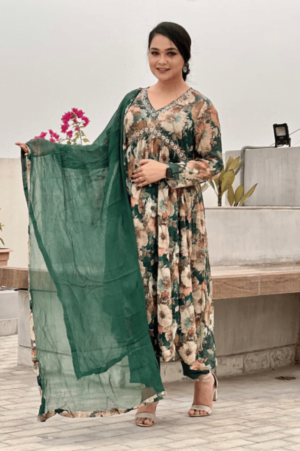 Alia Cut Ladies Designer Suits-SK0024