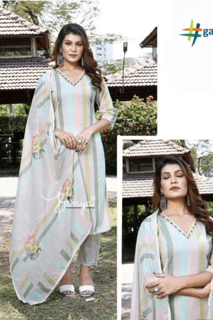 PISTA GREEN COLOR SALWAR SUIT -SK0061