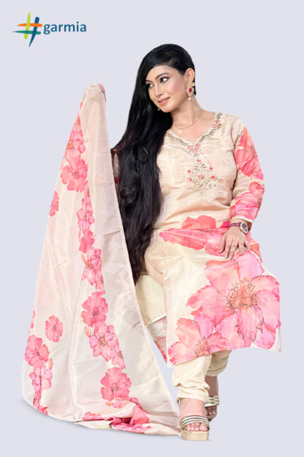 Golden & Orange Salwar Kameez Suit – SK0107